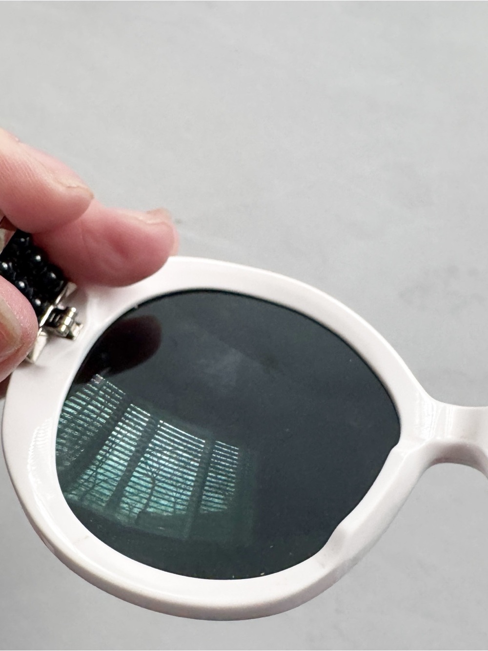 Chanel White / Grey 5159-H Pearle Round Sunglasses - Picture 6 of 6